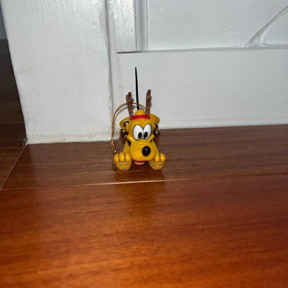 Share Vtg Disney Grolier Christmas Magic 26231 111 Pluto Ornament No Box Used PR - Picture 1 of 2